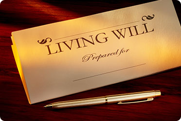 “Living Will” written on paper